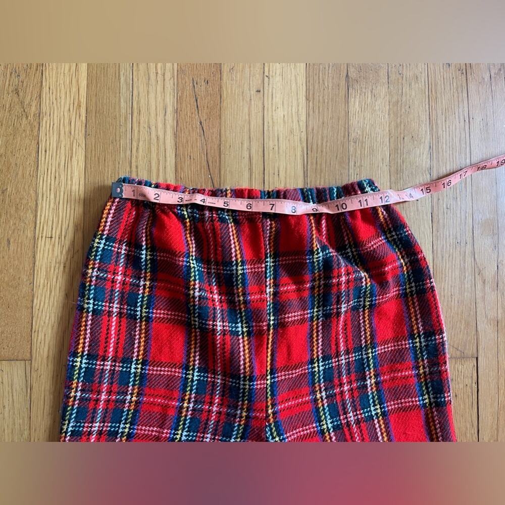 Late 60s 70s Vintage Red Plaid Pants - Picture 5 of 9